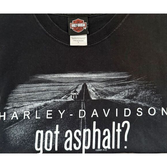 Vintage 2001 Harley-Davidson T-Shirt L Got Asphalt Low Country Charleston SC USA - Picture 2 of 6